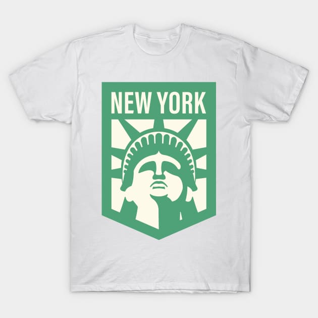 New York City Travel Sticker T shirt Souvenir T-Shirt by Jamieferrato19